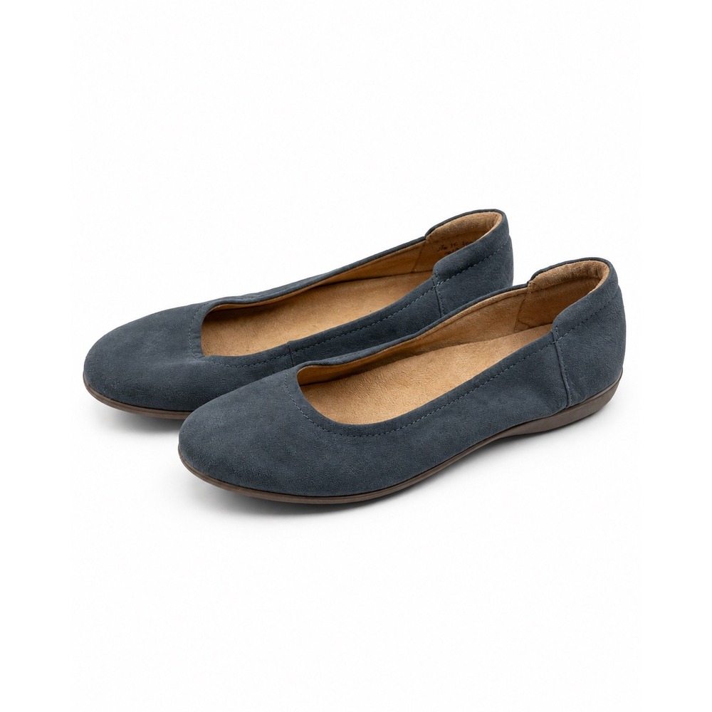 Naturalizer Vintage Y2K Navy Blue Suede Ballet Flats Women's Size 9.5